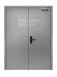 Противопожарная дверь ДПМ-02 EI-60 двупольная глухая 1500×2300 мм